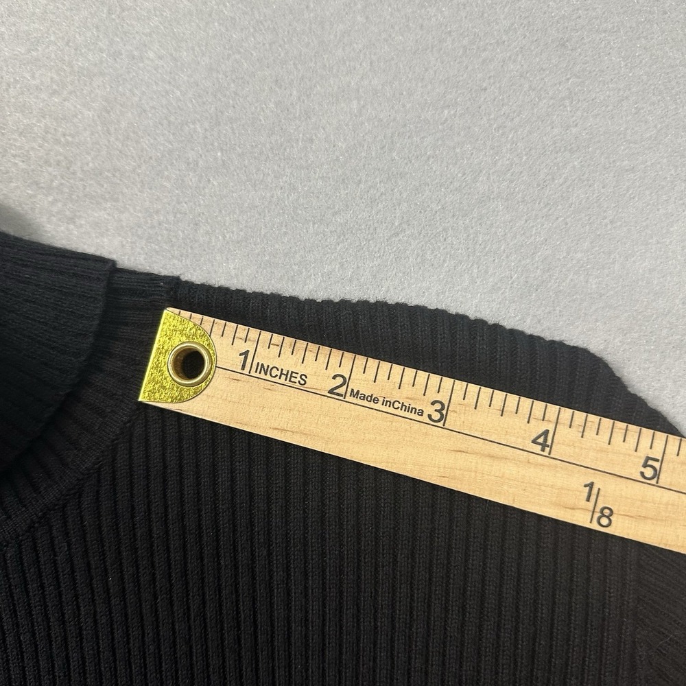 Lauren Ralph Lauren Ribbed Knit Sweater Black Stretch Women 2X (RUNS SMALL) - Picture 6 of 9